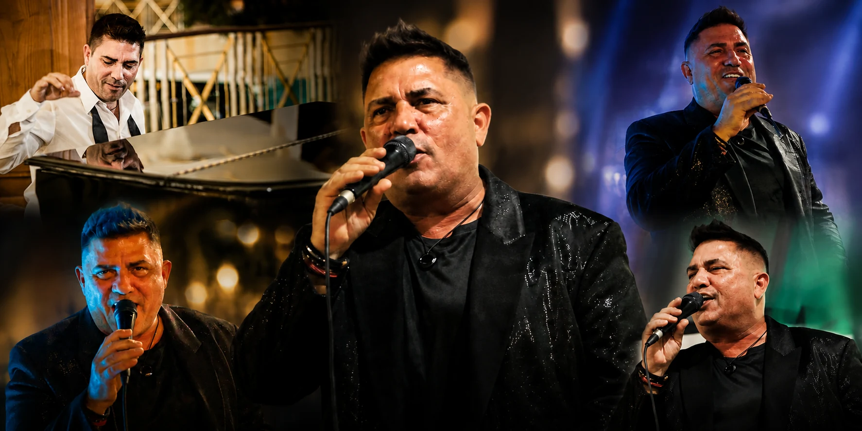 Carlos López performing live on stage