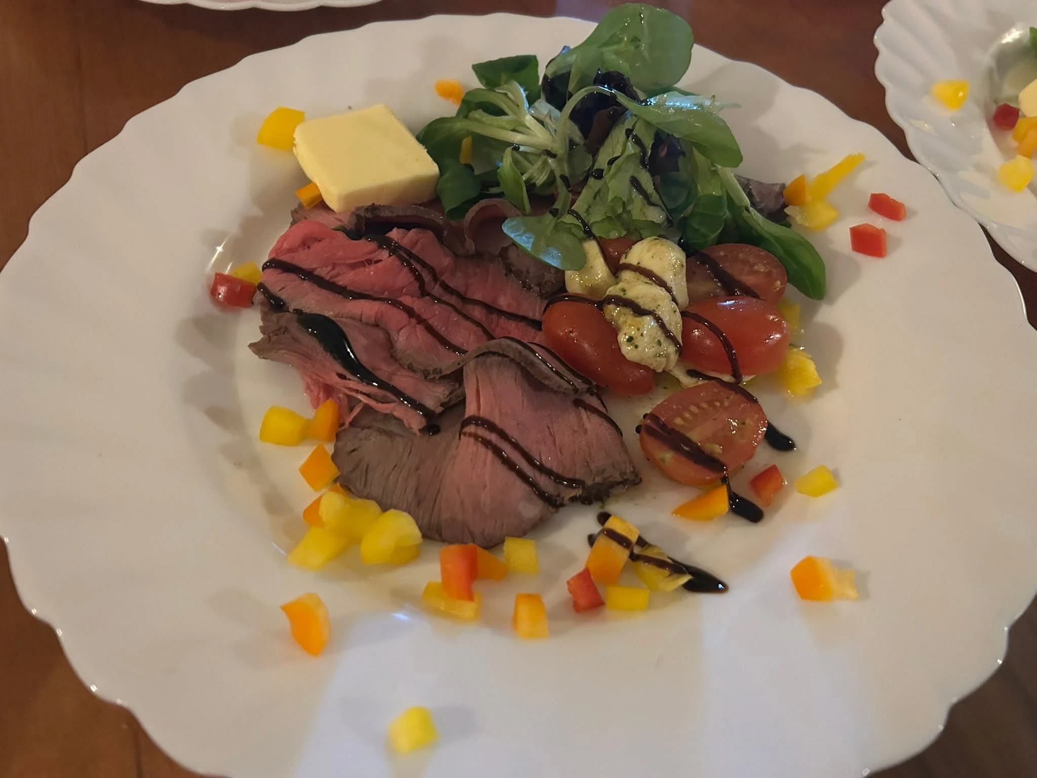 Freshly prepared catering dish